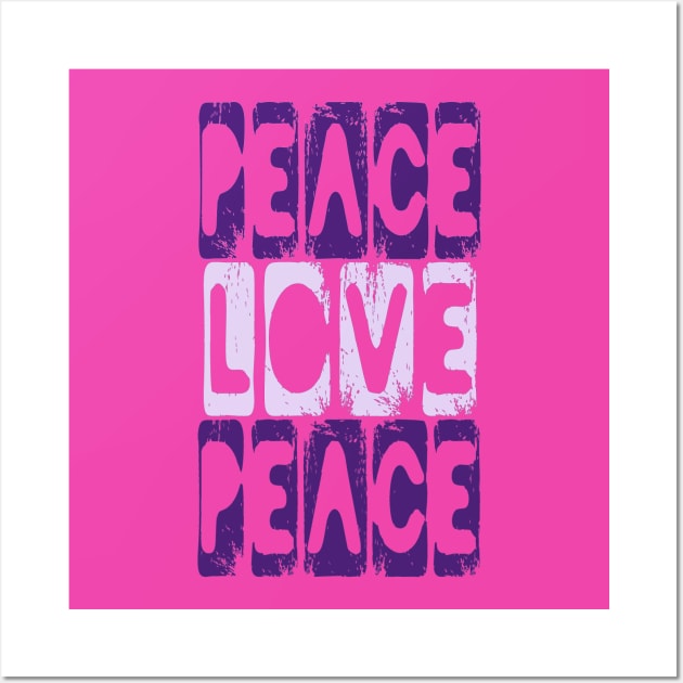 Peace & Love Wall Art by PlanetMonkey